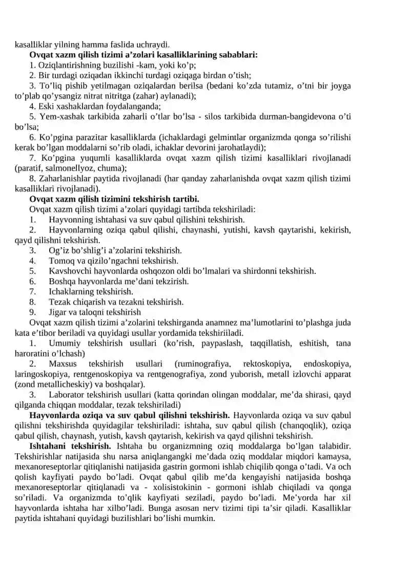 HAZM TIZIMI ORGANLARINI TEKSHIRISH 2