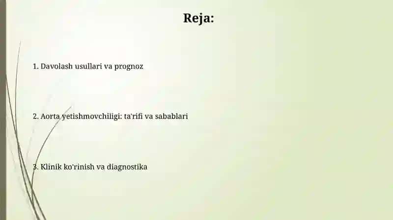 Aortal yetishmovchilik 2