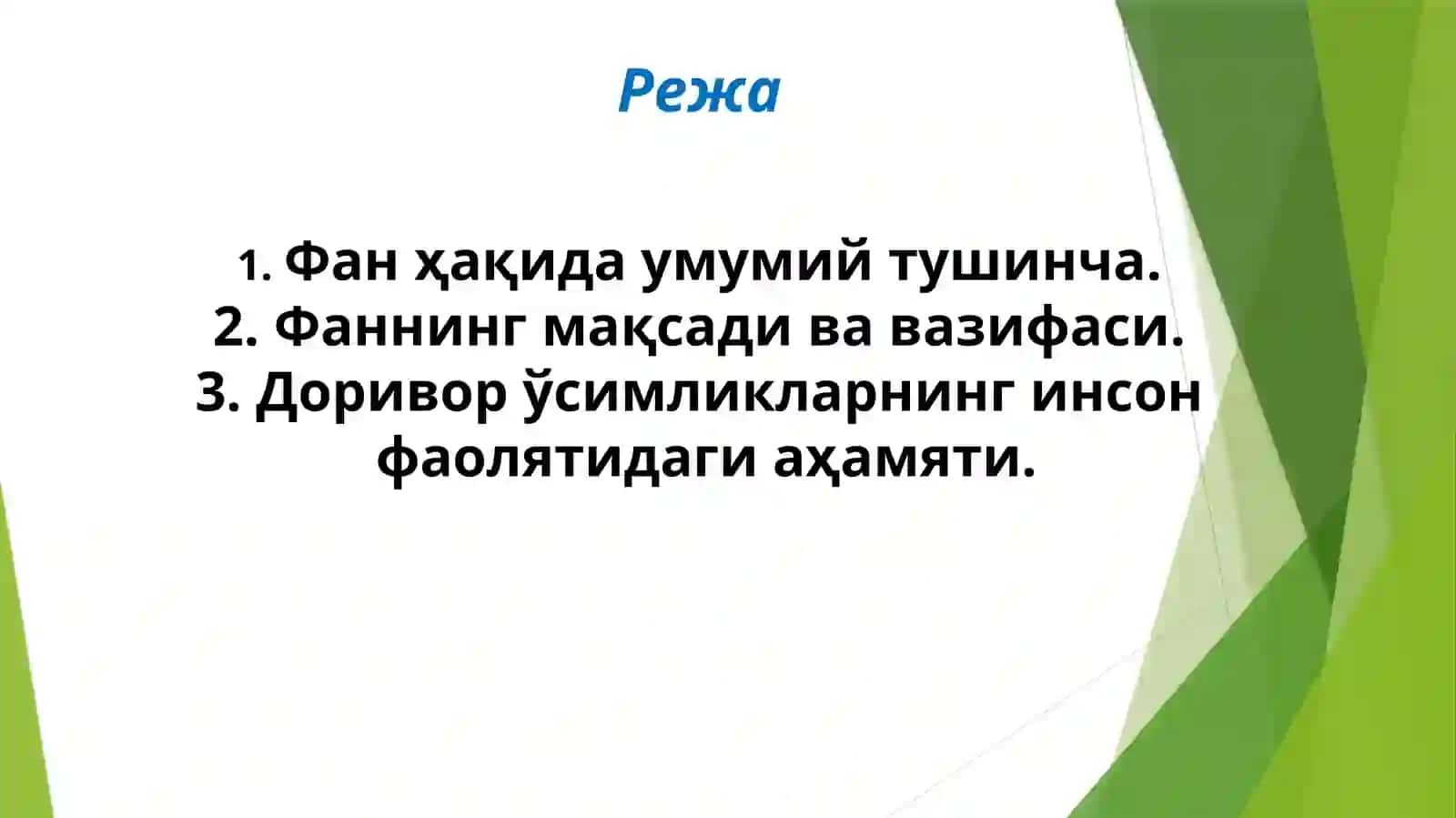 Таъбий доривор ўсимликлар 2