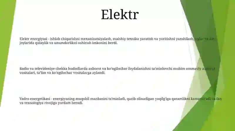 Elektr energiyasi 2