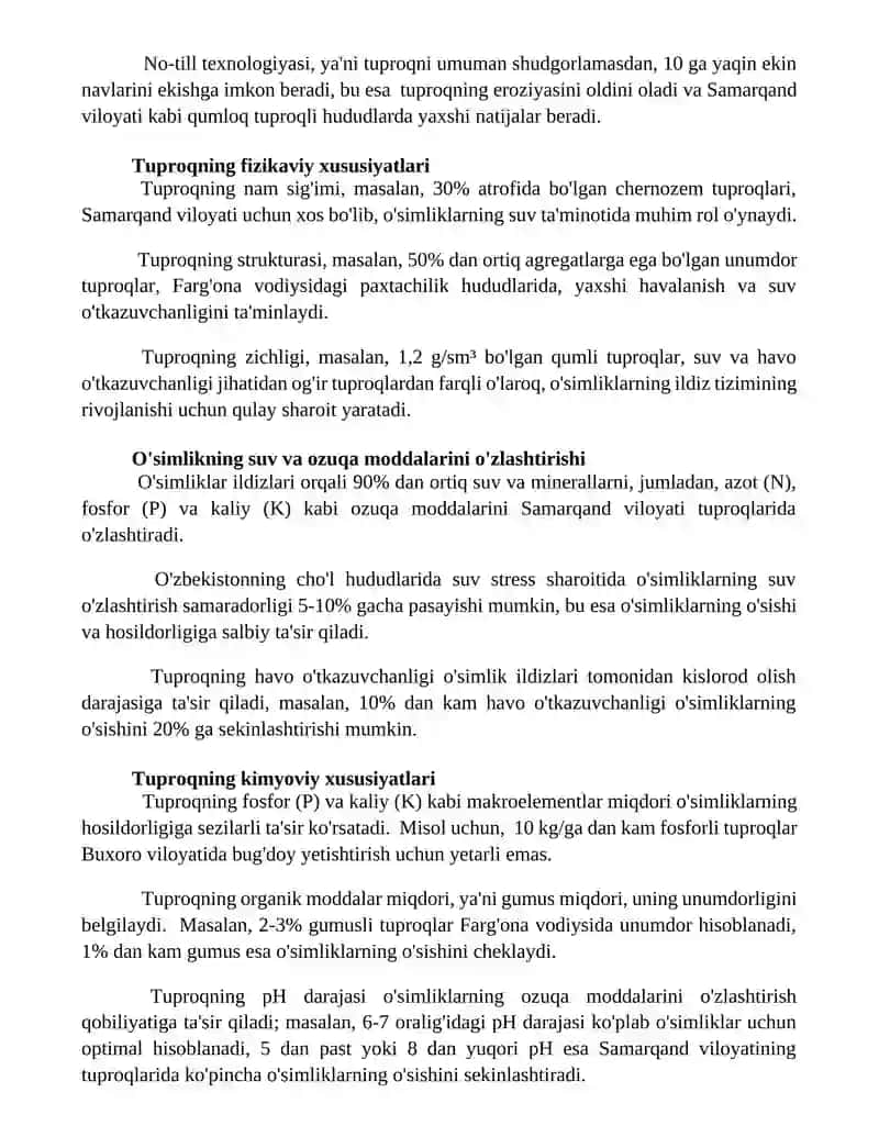 Yerga ishlov berish usuli 2