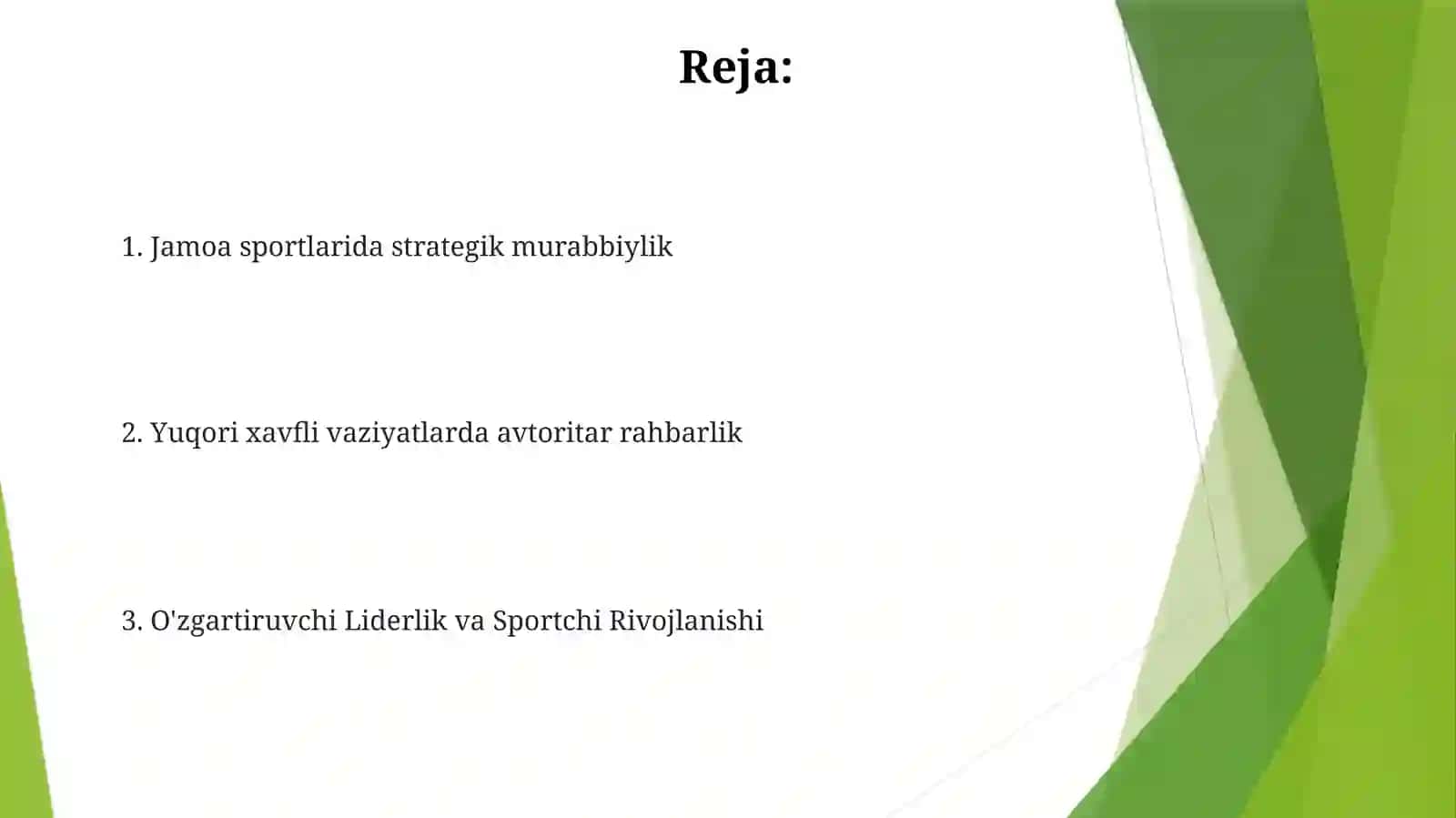 Boshqaruv uslublari va sport 2