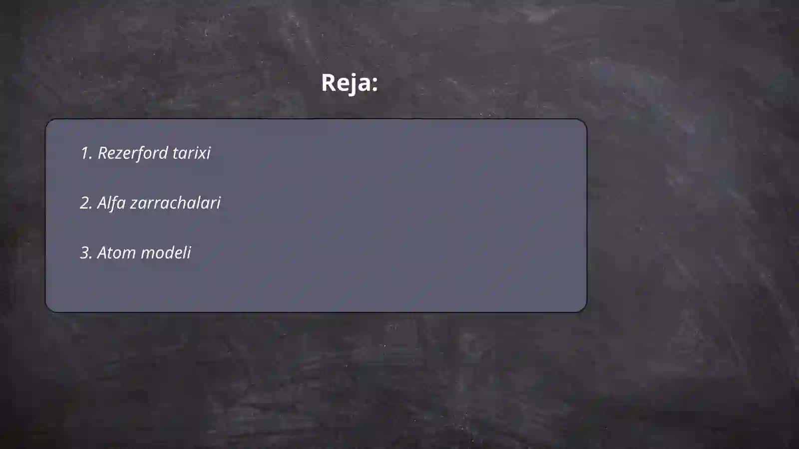 Rezerford tajribasi 2