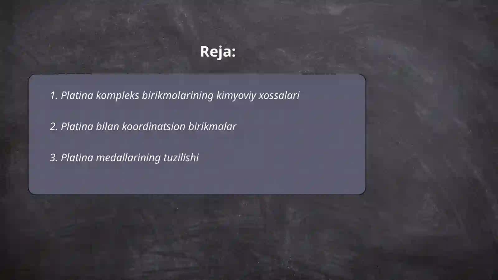 Platina kompleks birikmalari 2