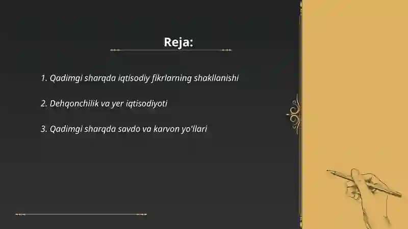 Qadimgi sharqdagi iqtisodiy qarashlar 2