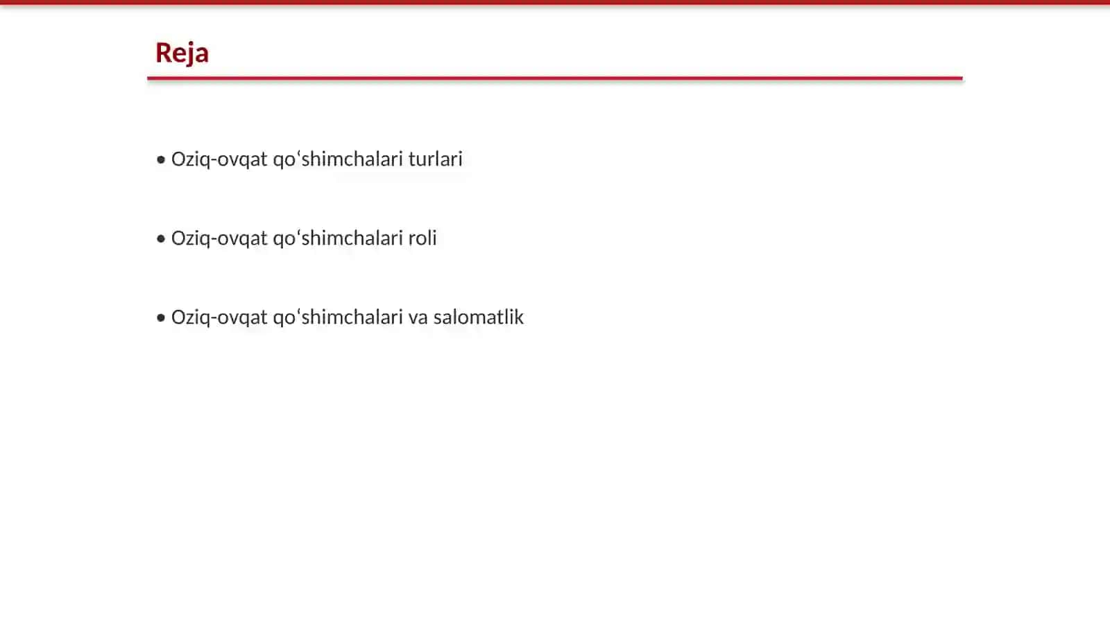 Oziq-ovqat qoʻshimchalari 2