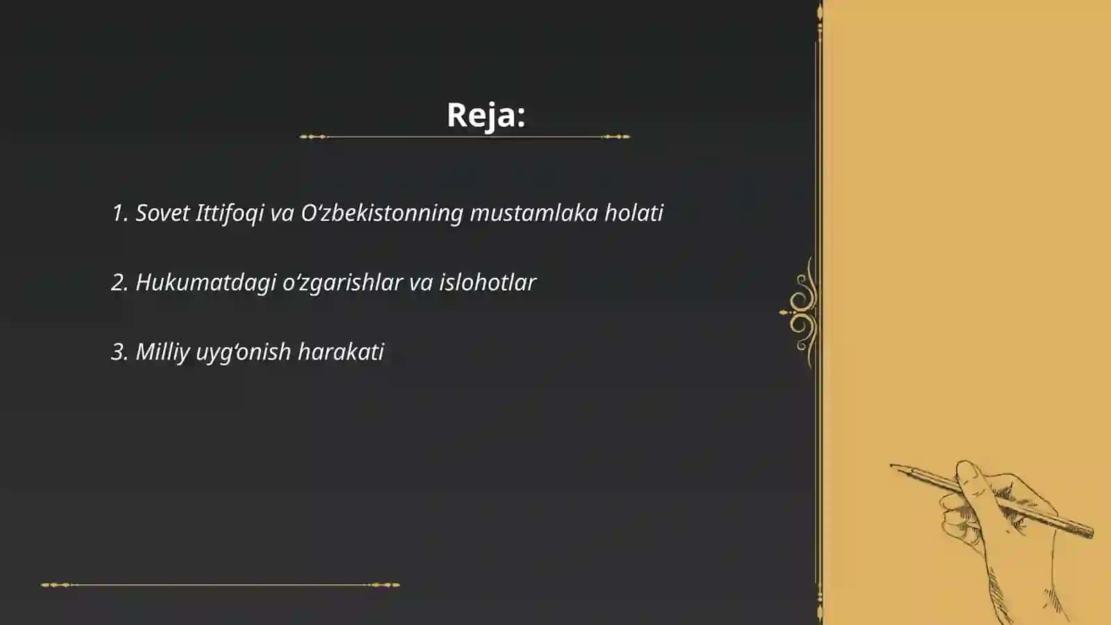 O’zbekistondagi ijtimoiy-siyosiy jarayonlar 2