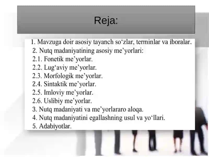 Nutq madaniyati va adabiy til me’yorlari 2