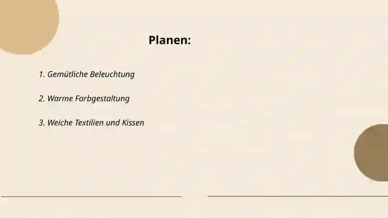 Gemütliche Beleuchtung 2