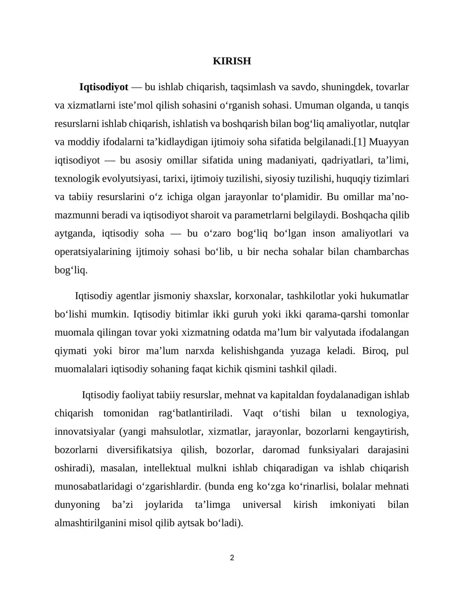 Milliy iqtisodiyotni turli sohalarida Internet texnologiyasidan samarali foydalanish yo'llari 2