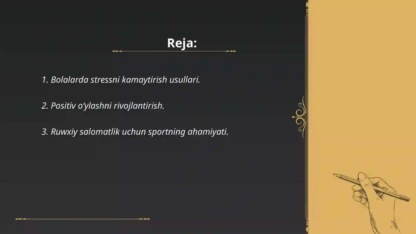 Bolalarda stressni kamaytirish usullari 2