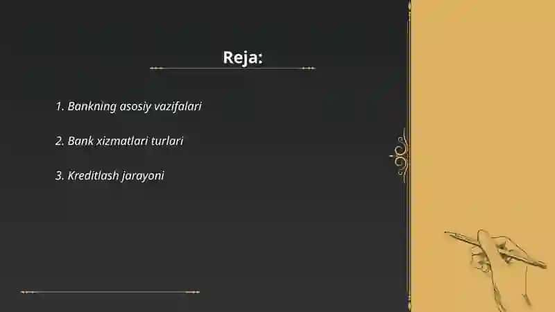 Bank va bank faoliyati tushunchasi 2