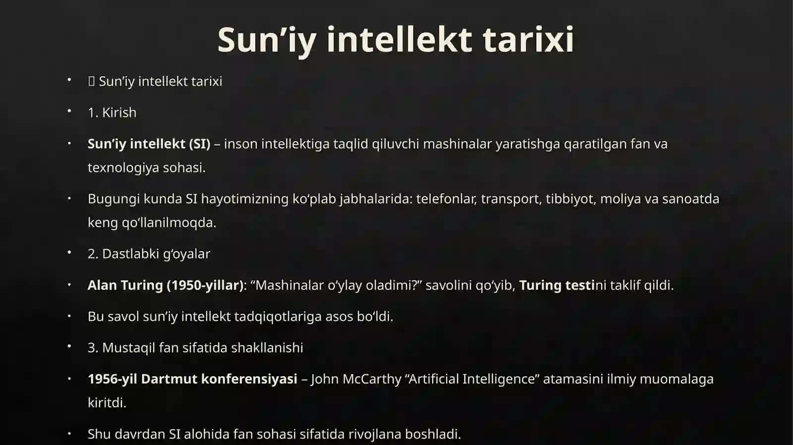 Sun’iyintellekt 2