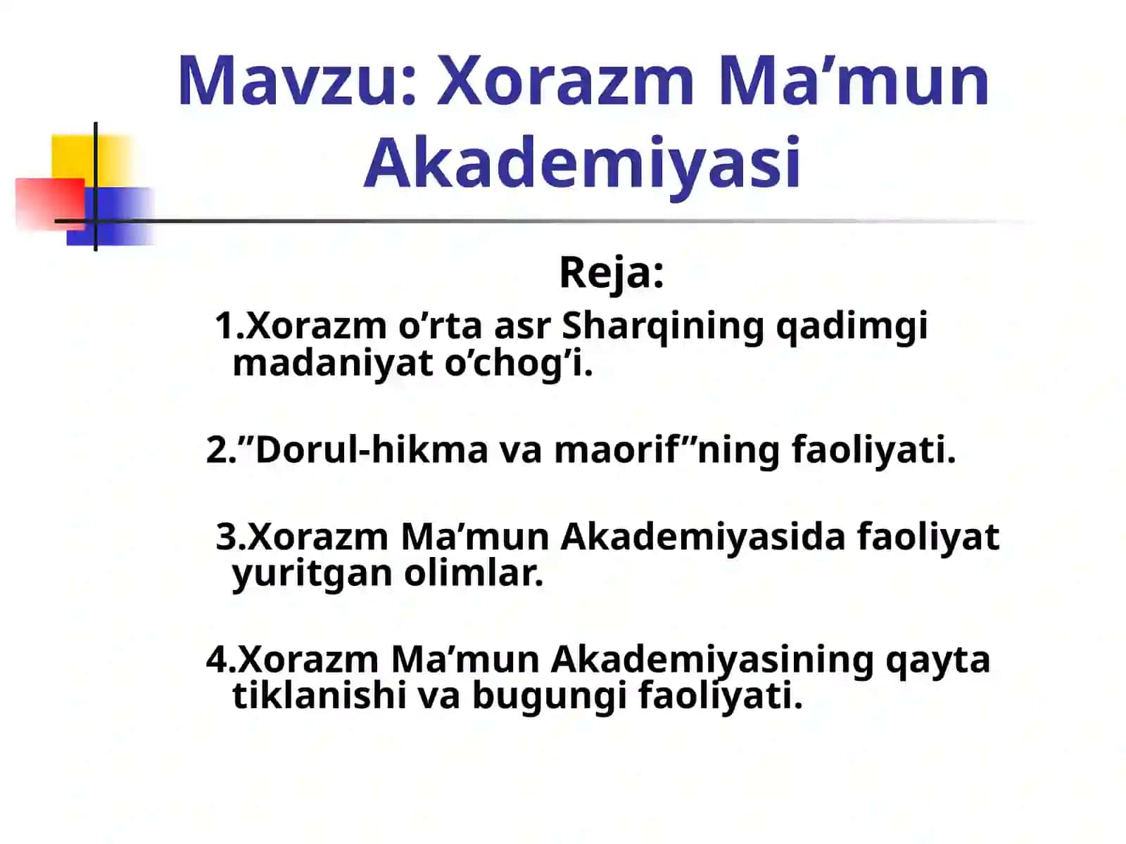XorazmMa’munAkademiyasi 2