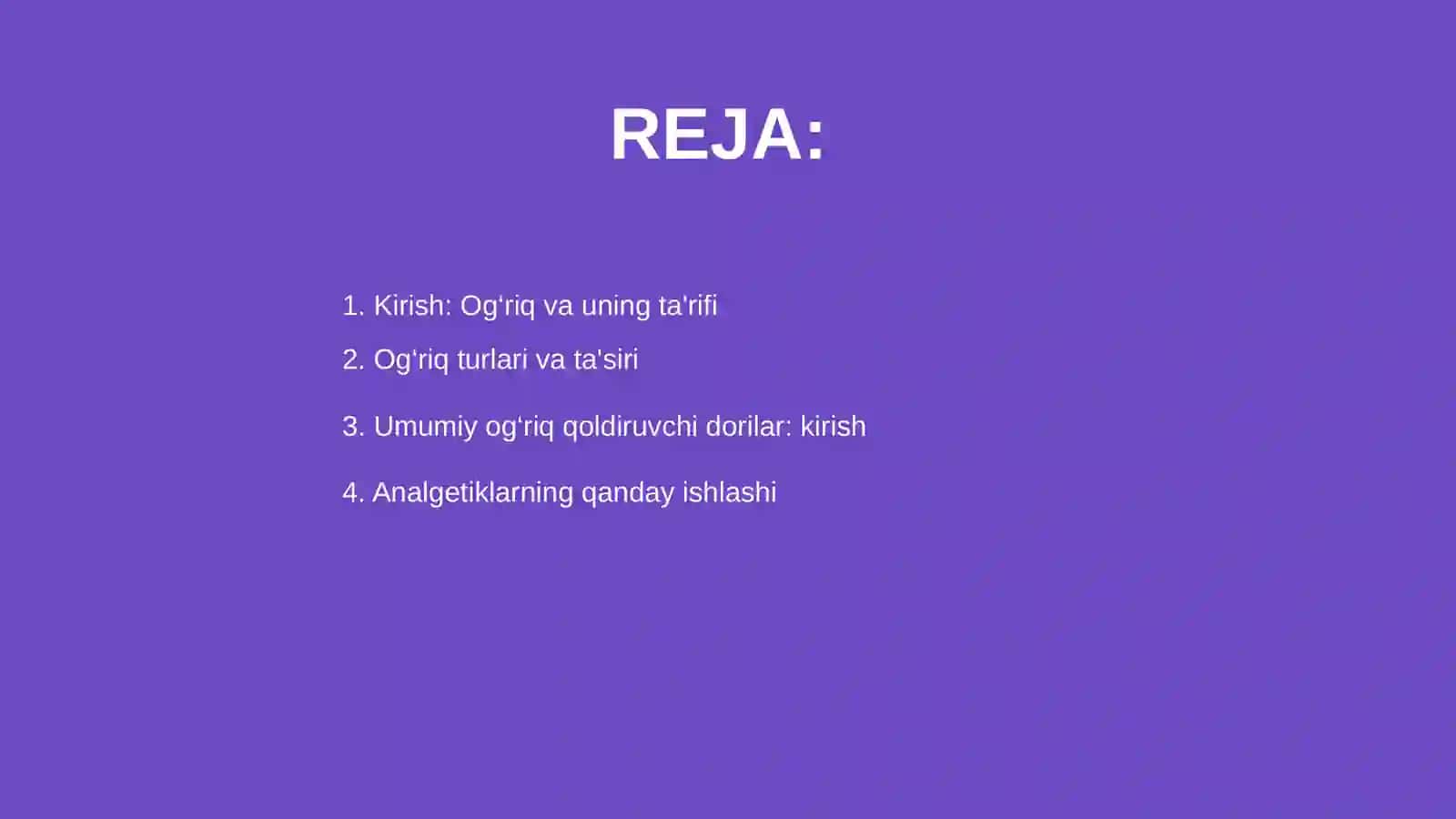 Umumiy va mahalliy og'riq qoldiruvchi dori vositalari klinik farmakologiyasi 2