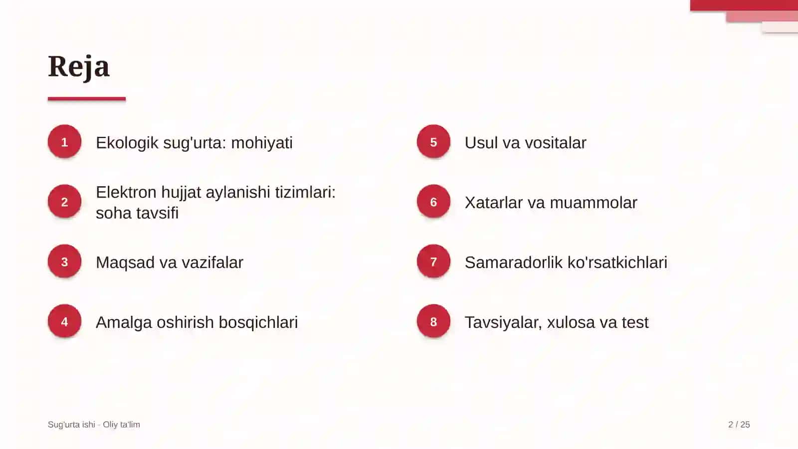 Elektron hujjat aylanishi tizimlarida ekologik sug'urta 2