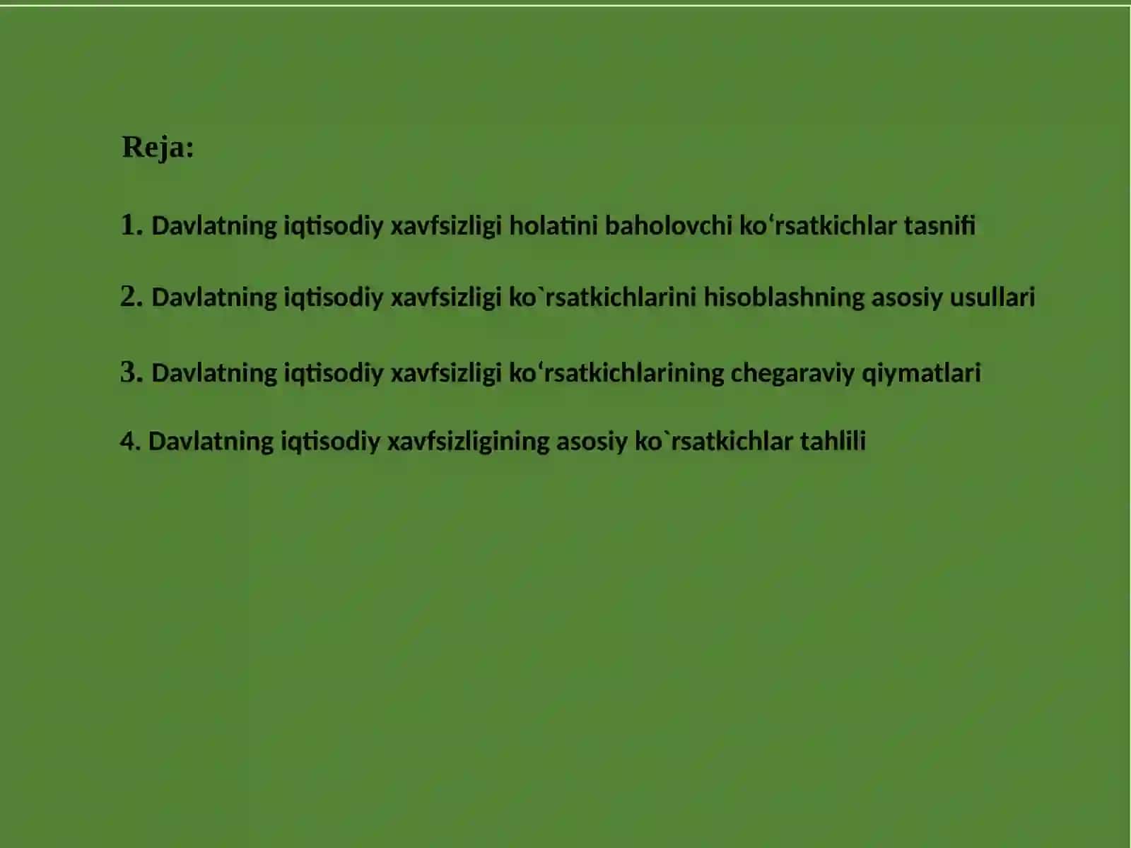 Давлатнинг иқтисодий хавфсизлиги 2
