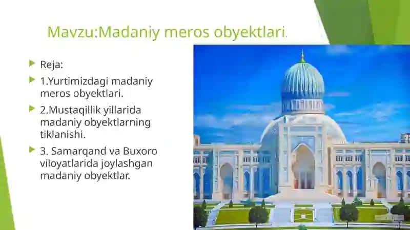 Madaniy meros obyektlari 2
