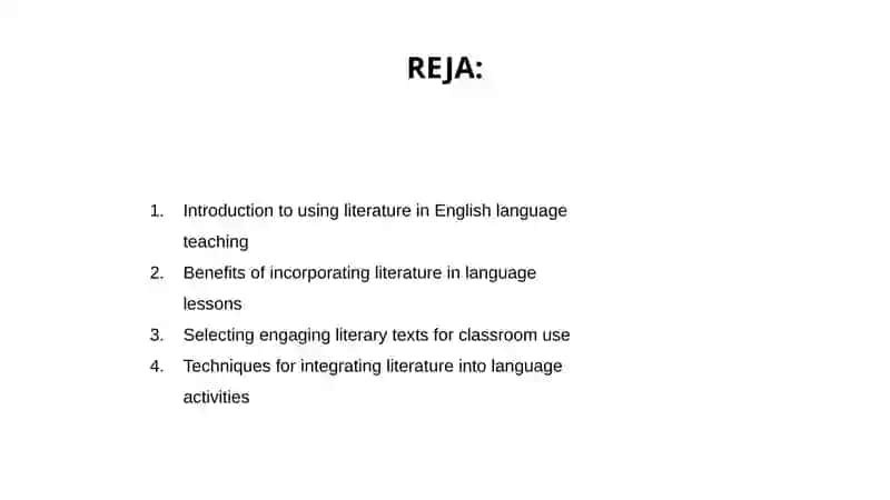 Introduction to using literature in English language teaching 2