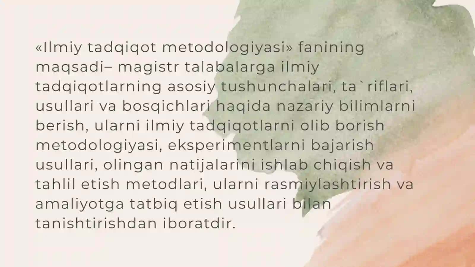 Ilmiy tadqiqot metodologiyasi 2