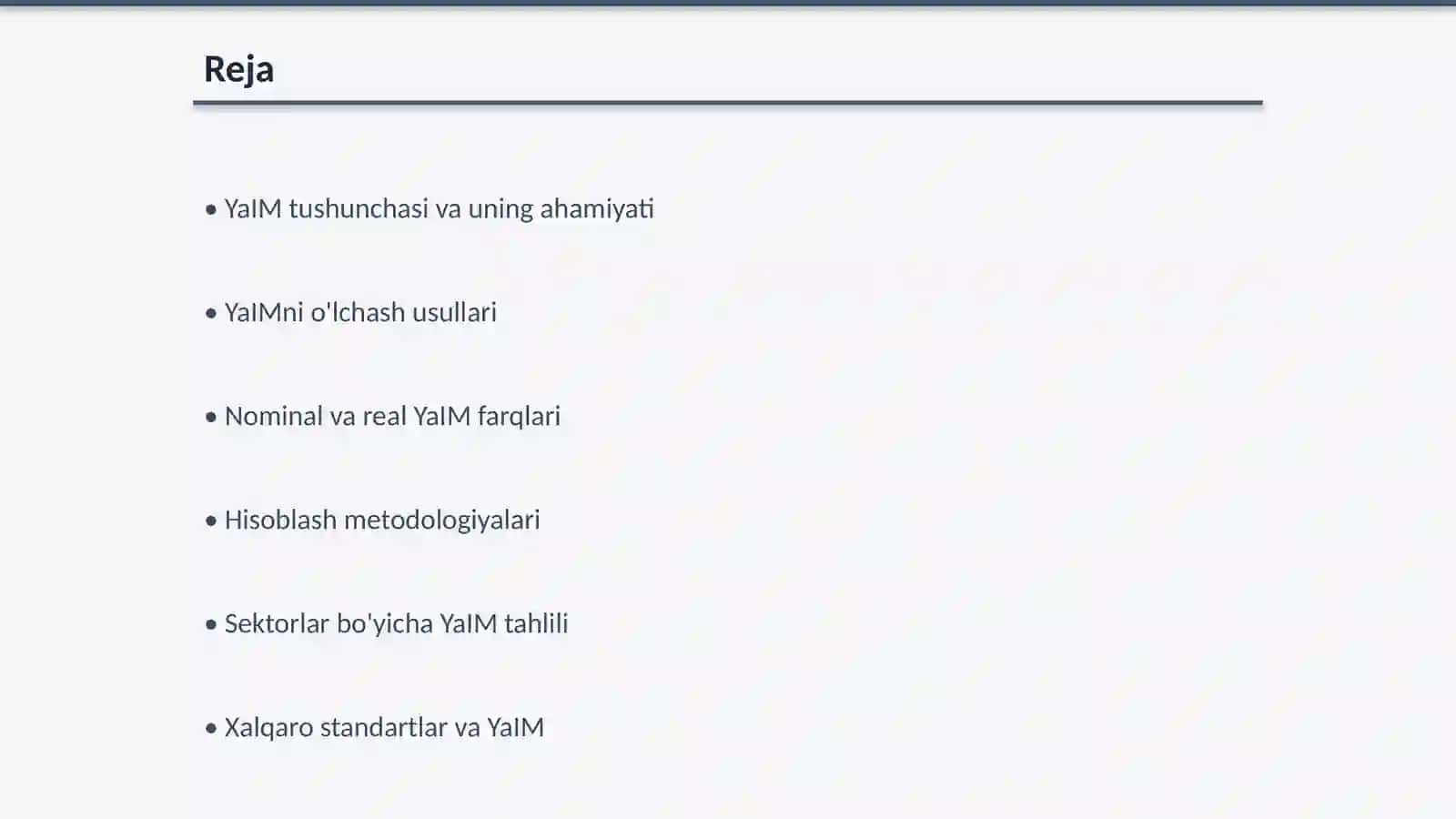 YaIM va uning o'lchov usullari 2