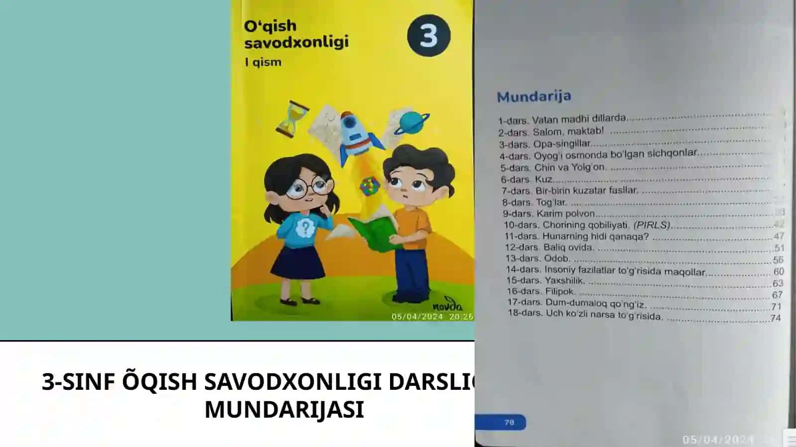 3-sinf õqish savodxonligi darsligi 1-qism 2