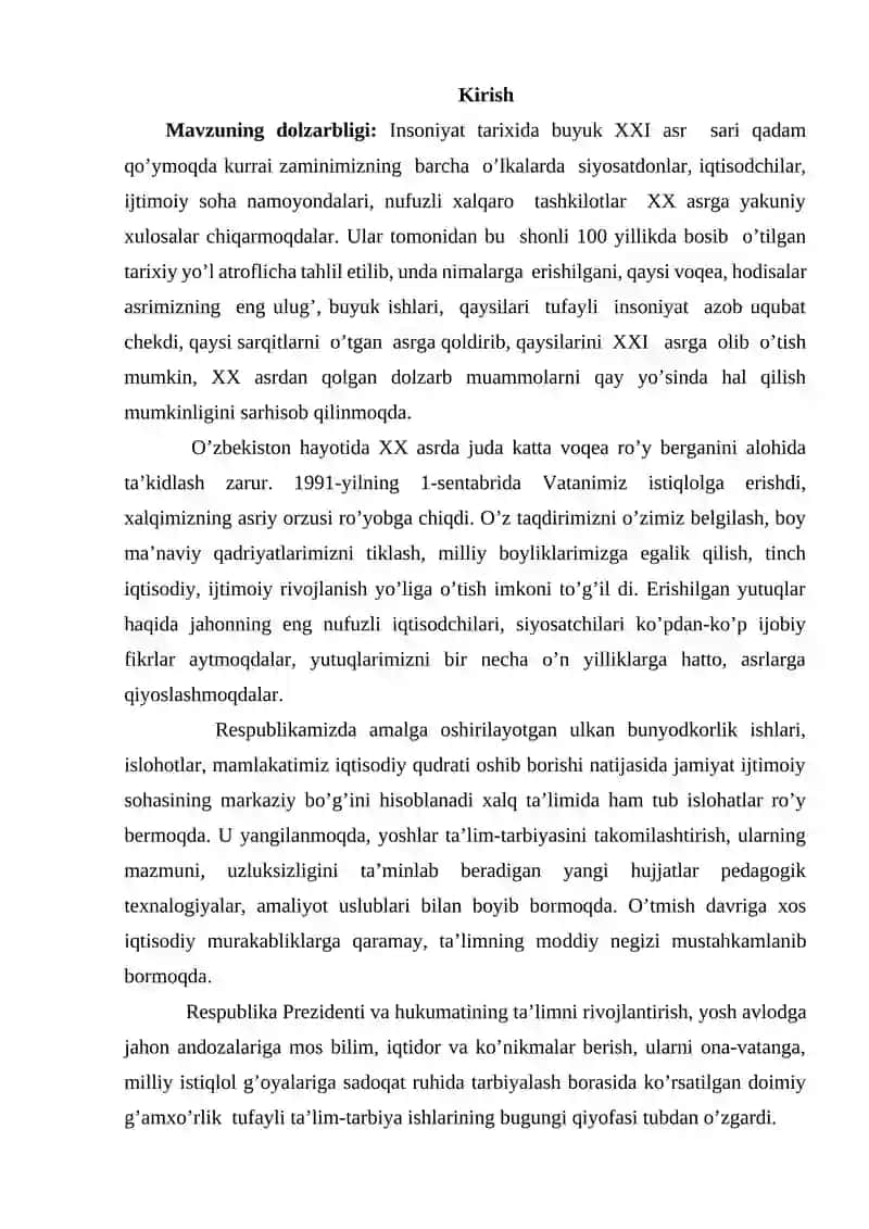 Insoniyat tarixida XXI asr 2