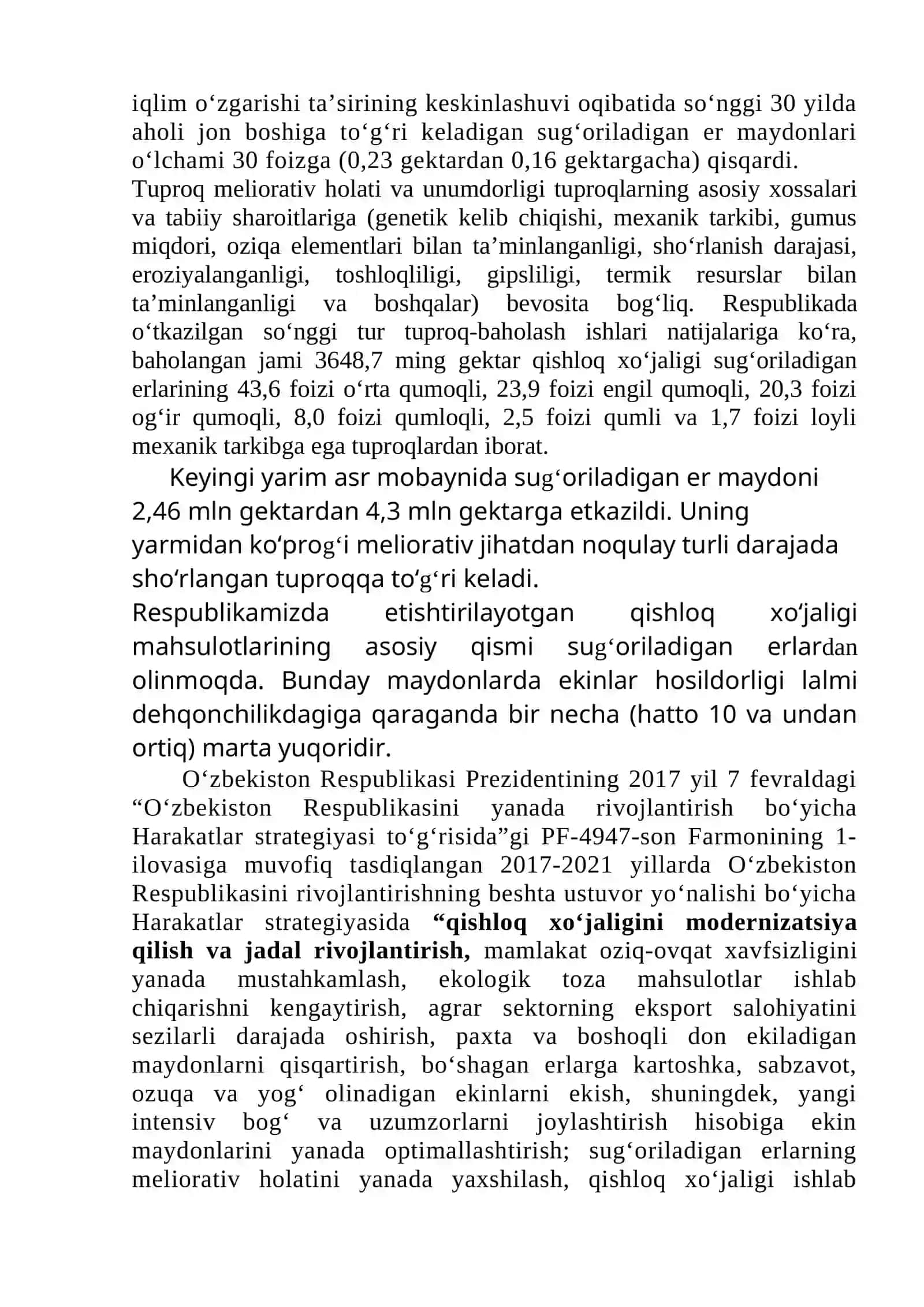 Dehqonchilikning rivojlanish tarixi 2
