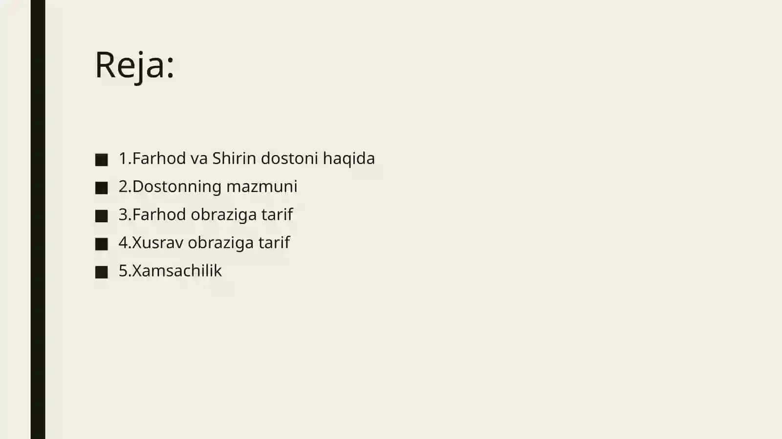 Farhod va Shirin dostonining boblar bõyicha tahlili 2