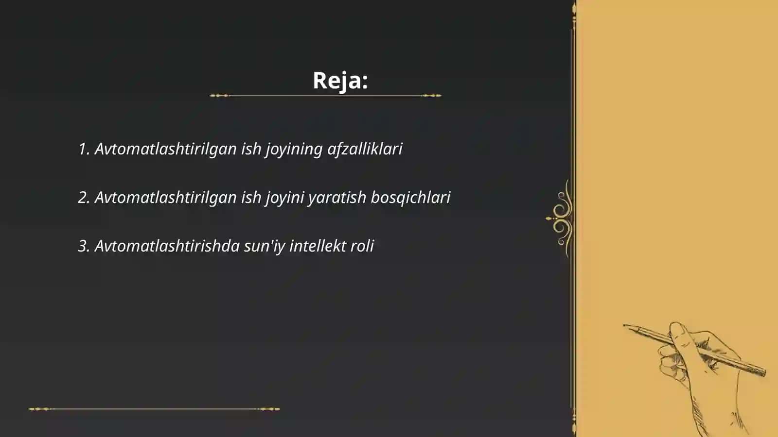 Avtomatlashtirilgan ish joyi 2