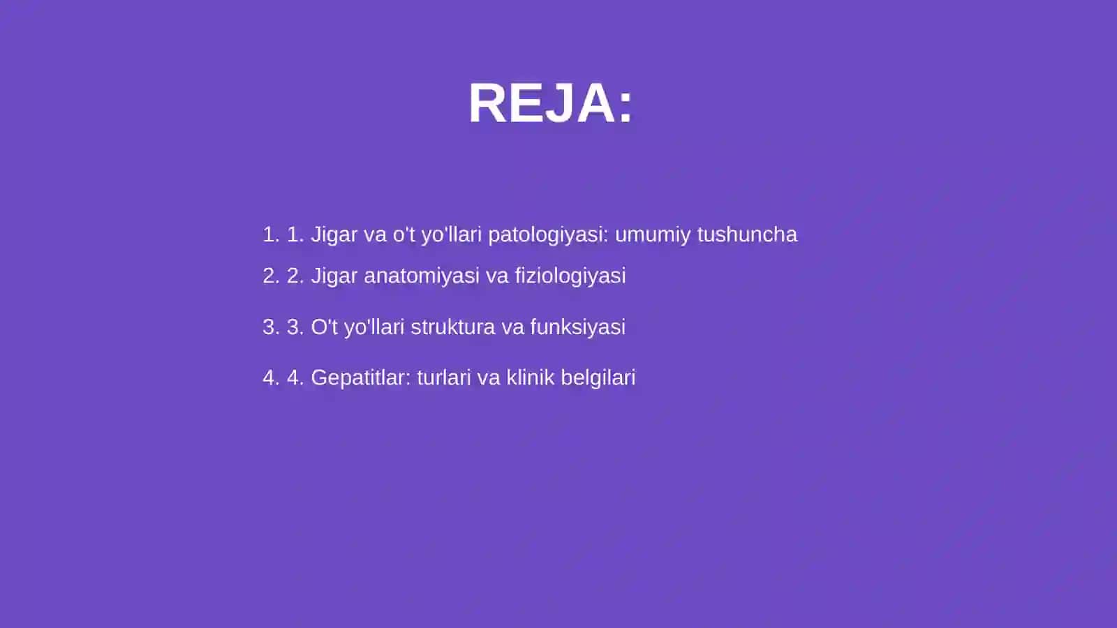 Jigar va o't yo'llari patologiyasi 2