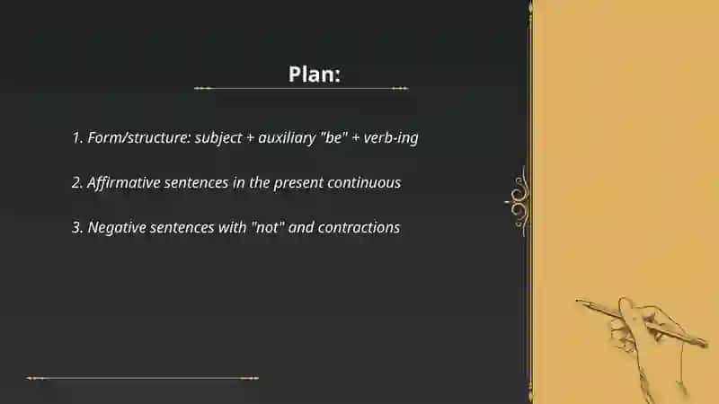 Present Continuous Tense 2