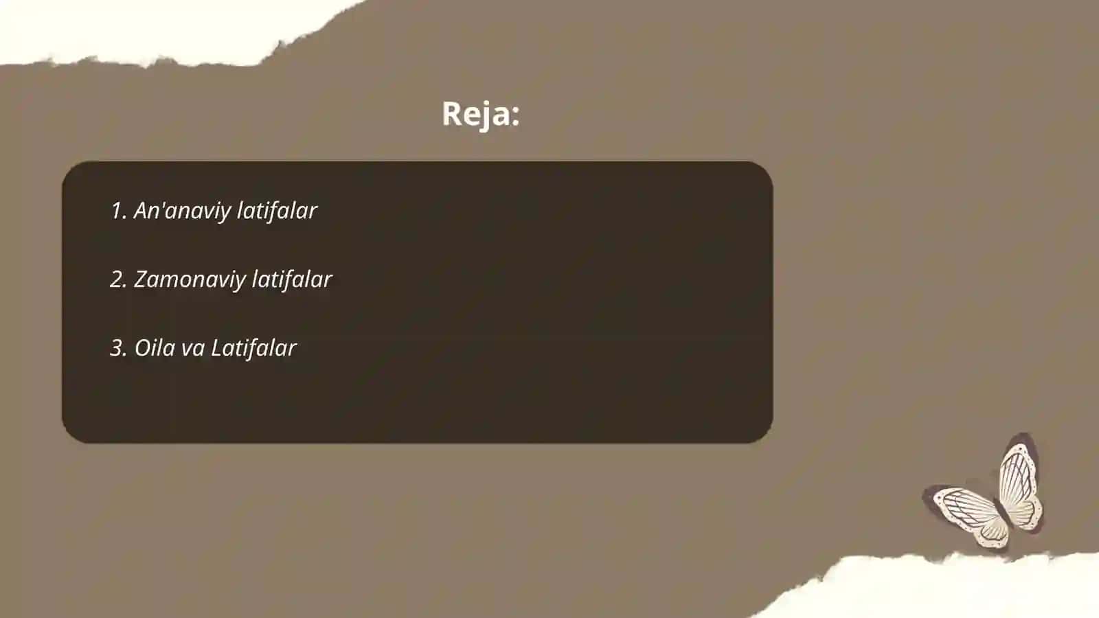 Latifa lof askiya janrlar boʻyicha taqdimot 2
