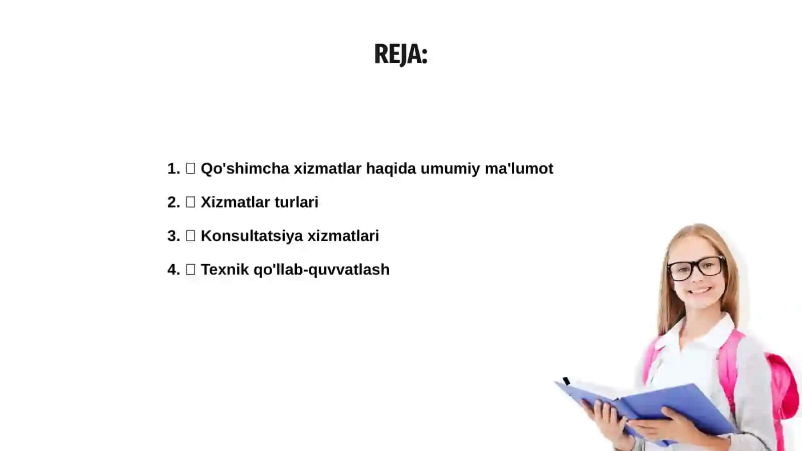 Qo'shimcha xizmatlar 2