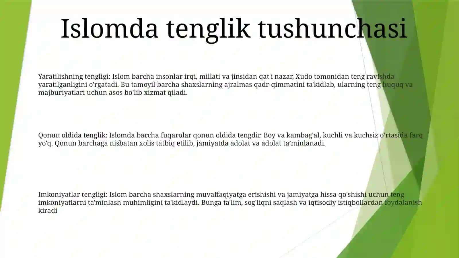 Islomda Ijtimoiy Tenglik Va Adolat 2
