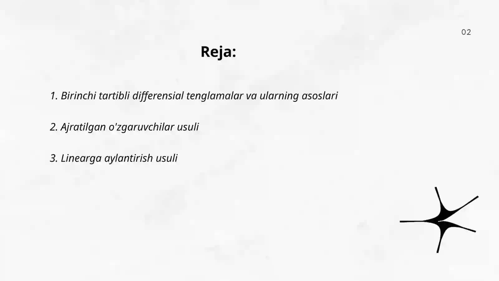 Birinchi tartibli differensial tenglamalar 2