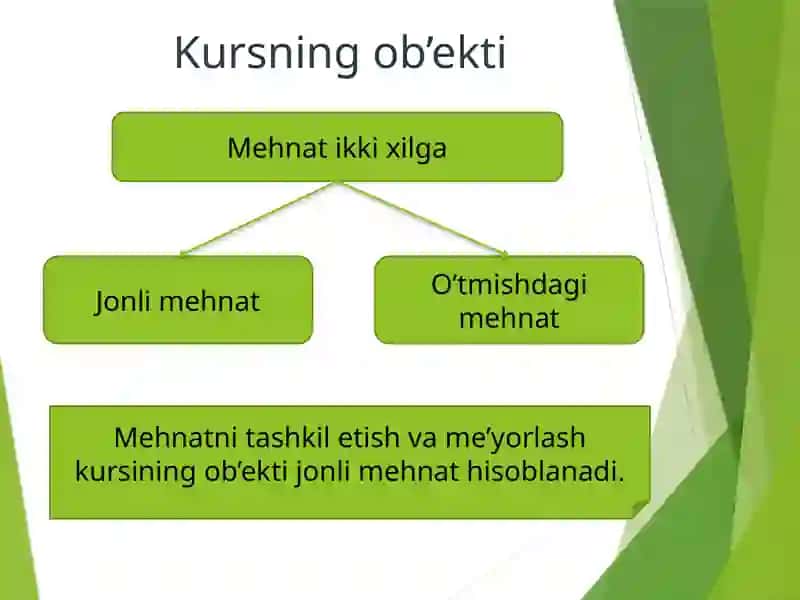 Mehnatni tashkil etish va me'yorlash 2