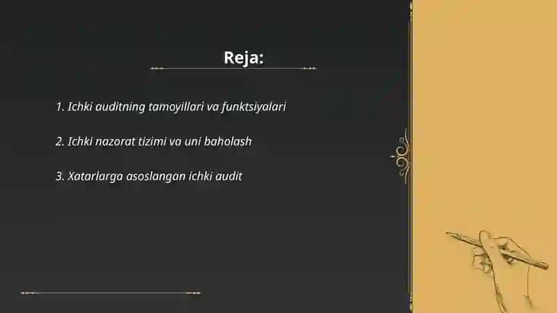 Ichki audit va korparativ boshqaruv 2