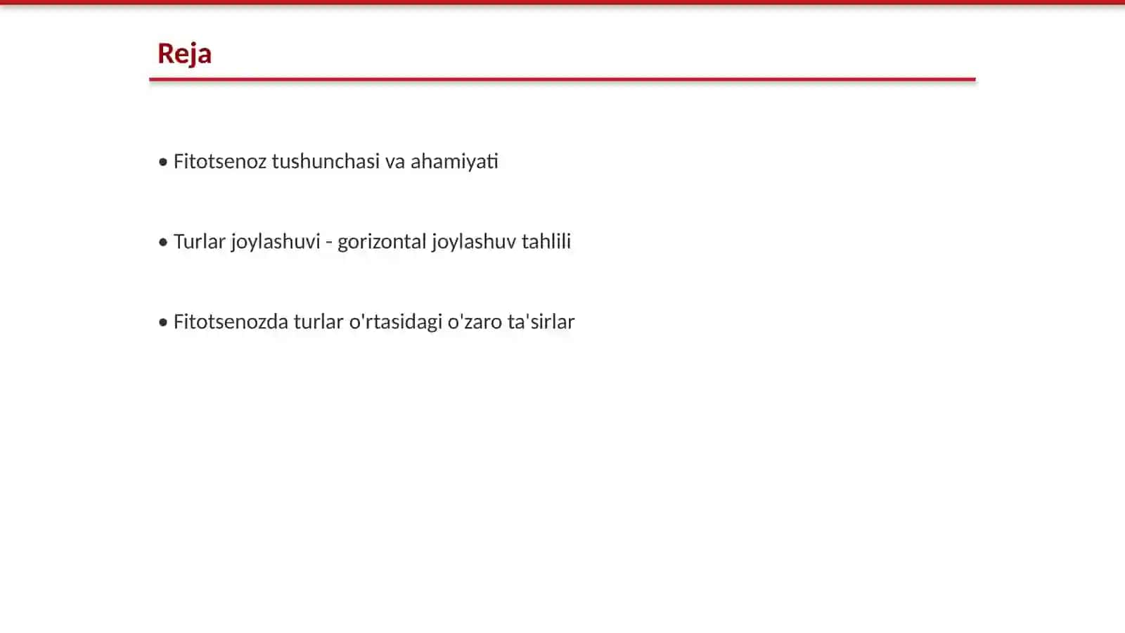Fitotsenozda turlarning joylashuvi - gorizontal joylashuvini aniqlash 2