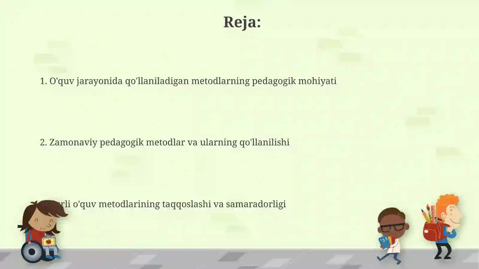 Talim jarayonida metodlarning pedagogik moxiyati 2