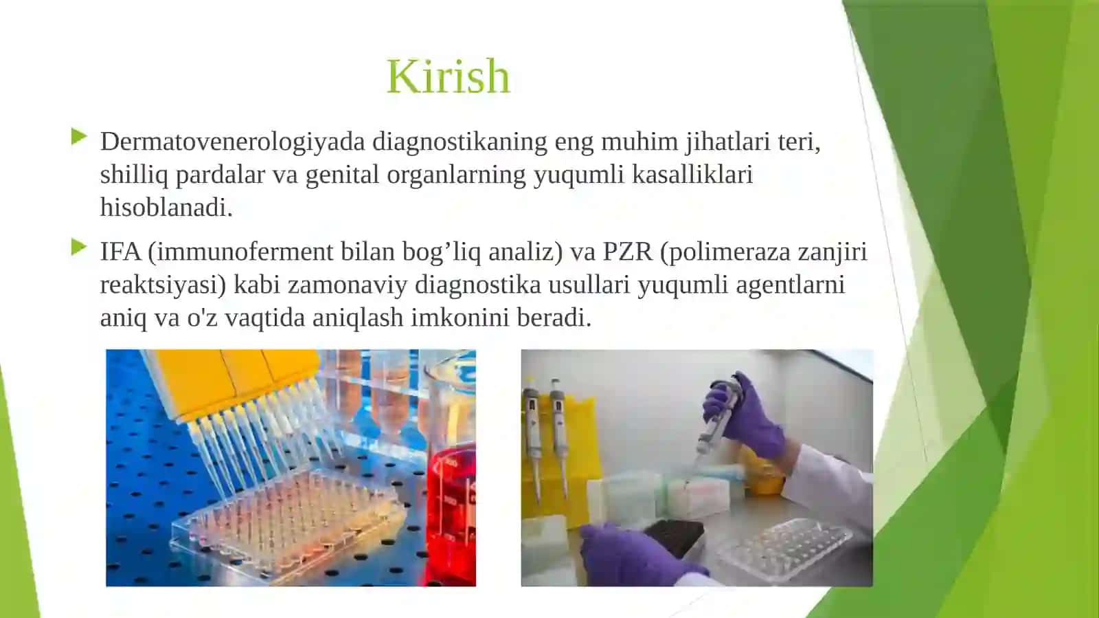 IFA va PZRning dermato-venerologiyada qo'llanilishi 2