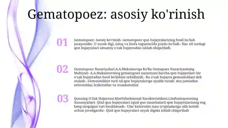 Gematopoez Nazariyalari 2