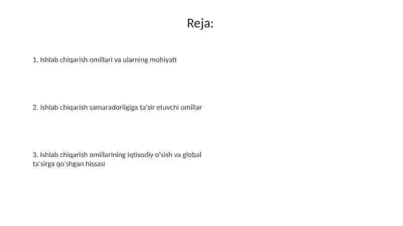 Ishlab chiqarish omillari 2
