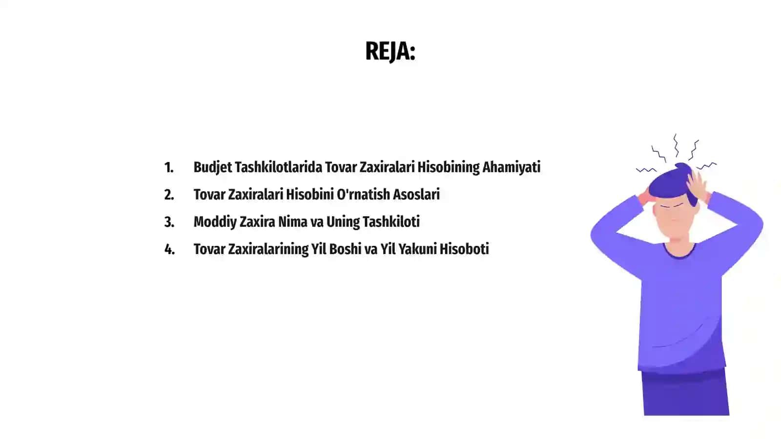 Budjet Tashkilotlarida Tovar Zaxiralari Hisobi 2