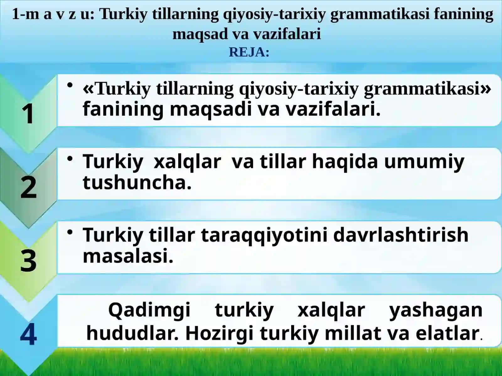 TURKIY TILLARNING QIYOSIY-TARIXIY GRAMMATIKASI 2