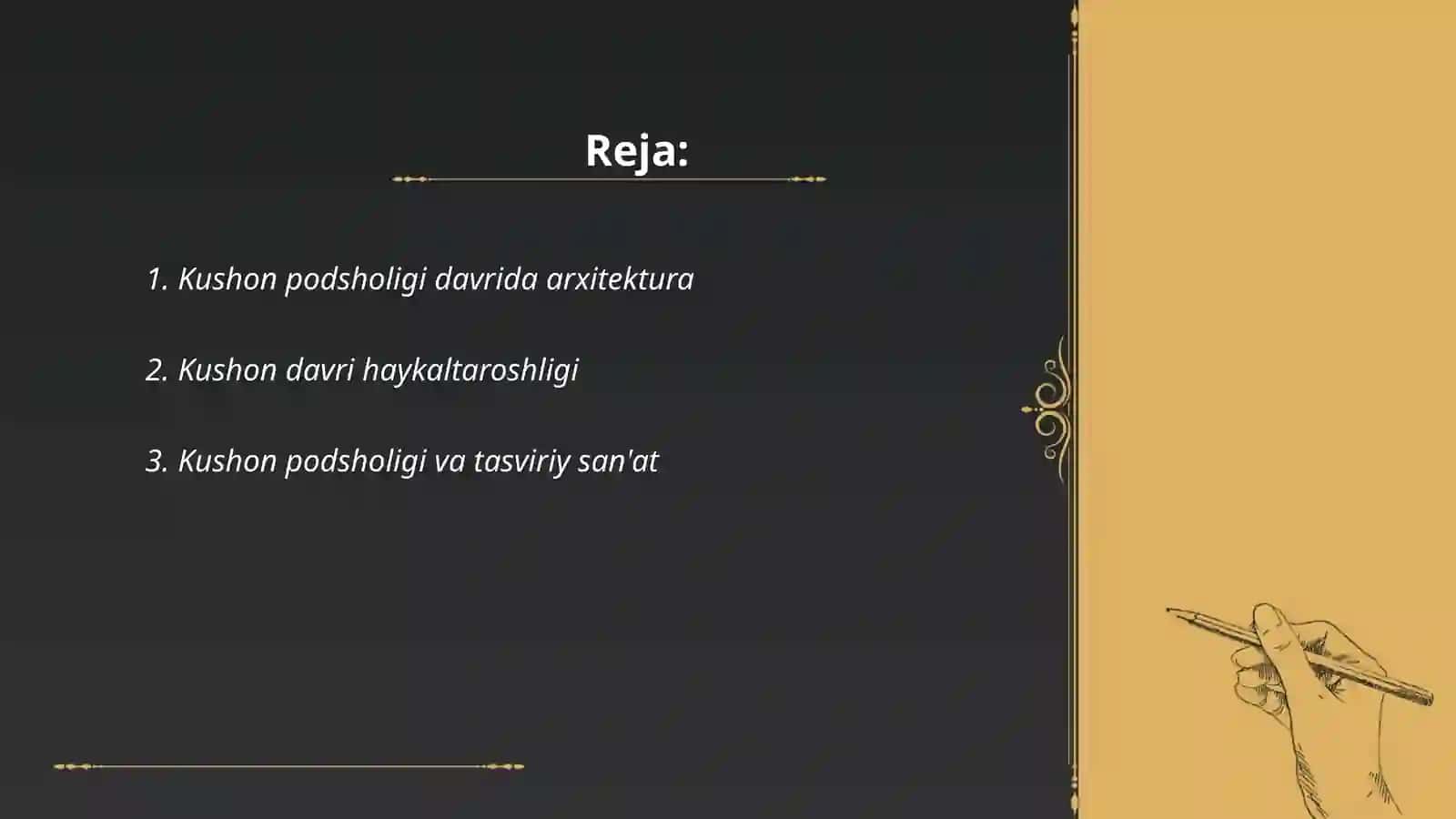 Kushon podsholigi davri madaniyati va sanati 2