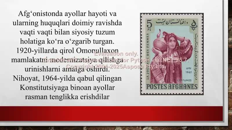 Afg'onistonda gendir siyosati 2