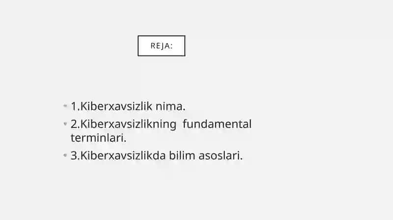 Kiberxavsizlik asoslari 2
