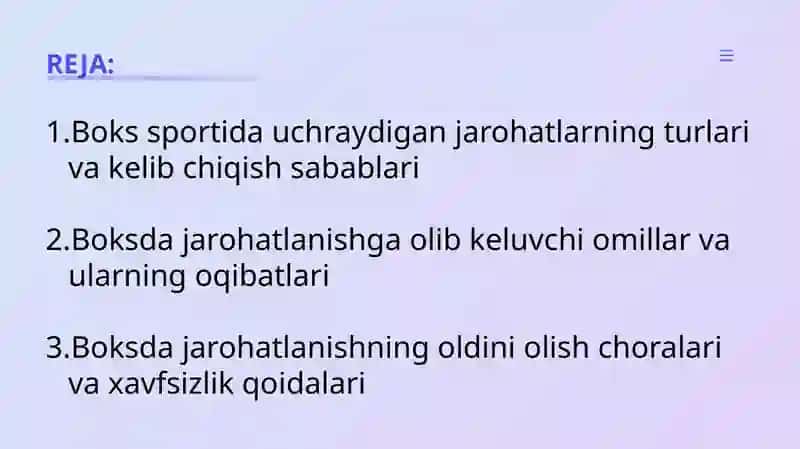 Boksda Jarohatlanish Va Uning Oldini Olish 2