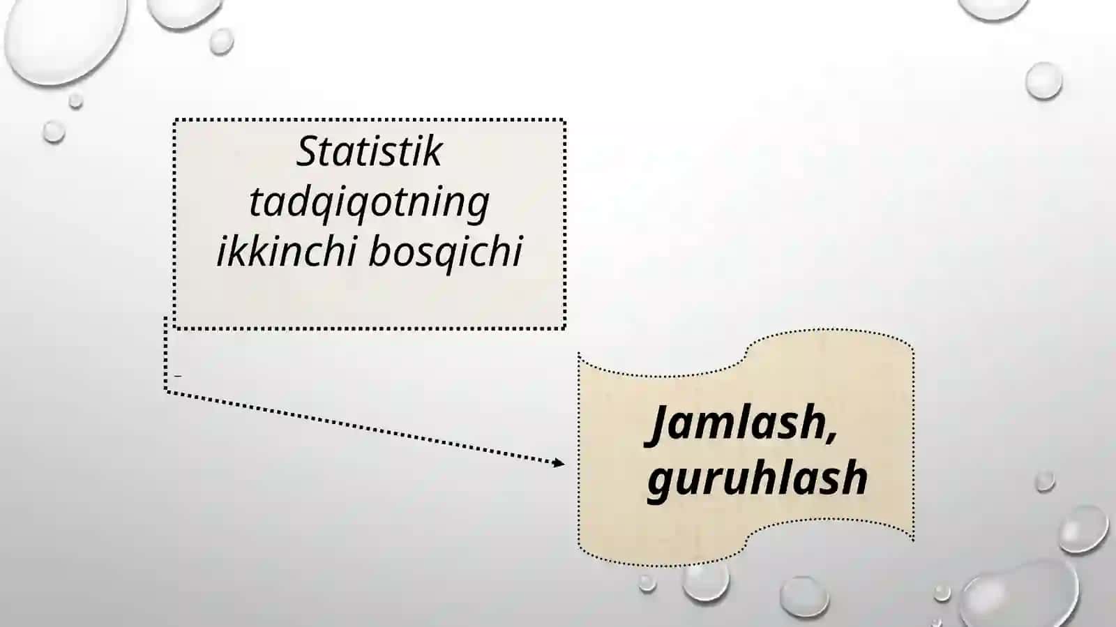Statistik jamlash va guruhlash 2